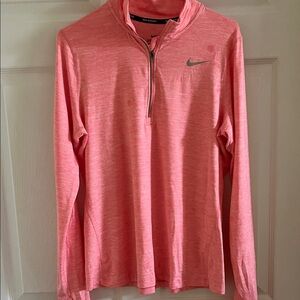 Nike Women's Coral Quarter-Zip Sweatshirt